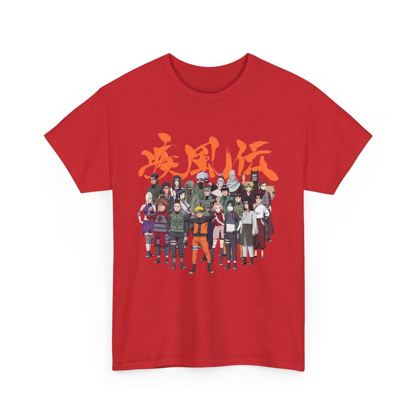 Anime Heroes Unisex Heavy Cotton Tee - Perfect for Fans and Casual Wear