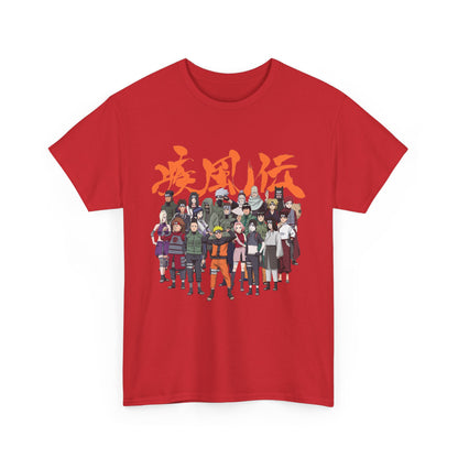 Anime Heroes Unisex Heavy Cotton Tee - Perfect for Fans and Casual Wear