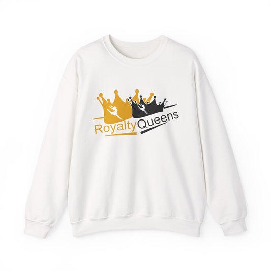 Crewneck Sweatshirt — "Royalty Queens" Crown Graphic Pullover