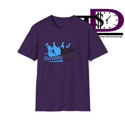 Royalty Queens Unisex Softstyle T-Shirt, Casual Tee, Gift for Queens, Birthday Shirt, Empowerment Apparel, Everyday Wear