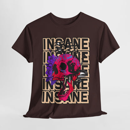 Edgy Skull Art Unisex Heavy Cotton Tee - Perfect for Alternative Fashion Lovers