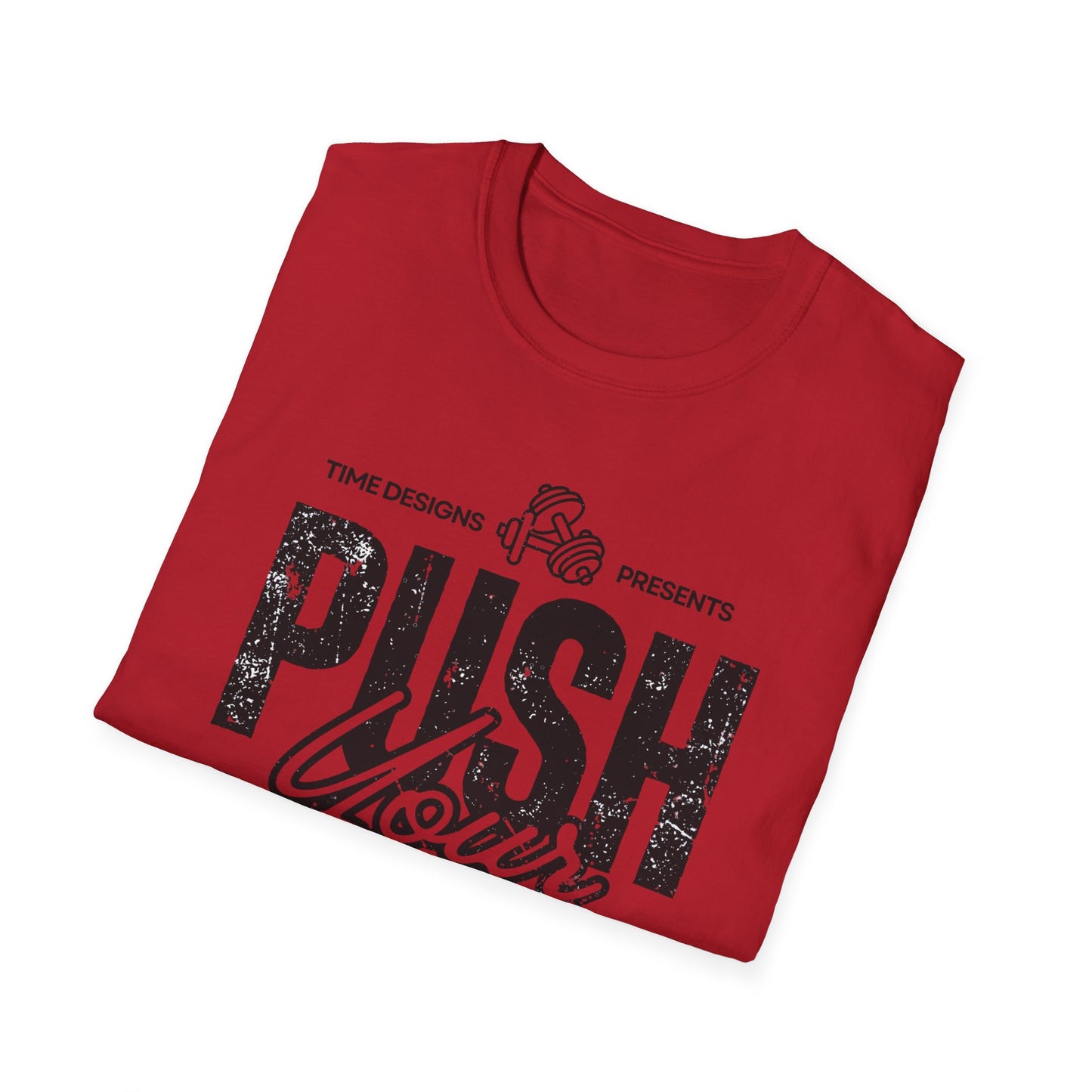Motivational Unisex Softstyle T-Shirt - 'Push Your Limit'