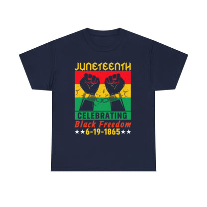 Juneteenth Celebration Tee, Unisex Cotton Shirt, Black Freedom T-Shirt, 6-19-1865 Heritage Top, Summer Festival Apparel, History Shirt