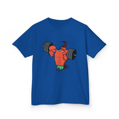 Kids Fitness Lobster Tee, Funny Kids T-Shirt, Gym Humor Tee, Nautical Theme Shirt, Gift for Young Athletes