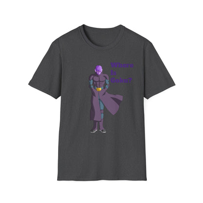Where Is Goku? Unisex Softstyle T-Shirt for Anime Fans