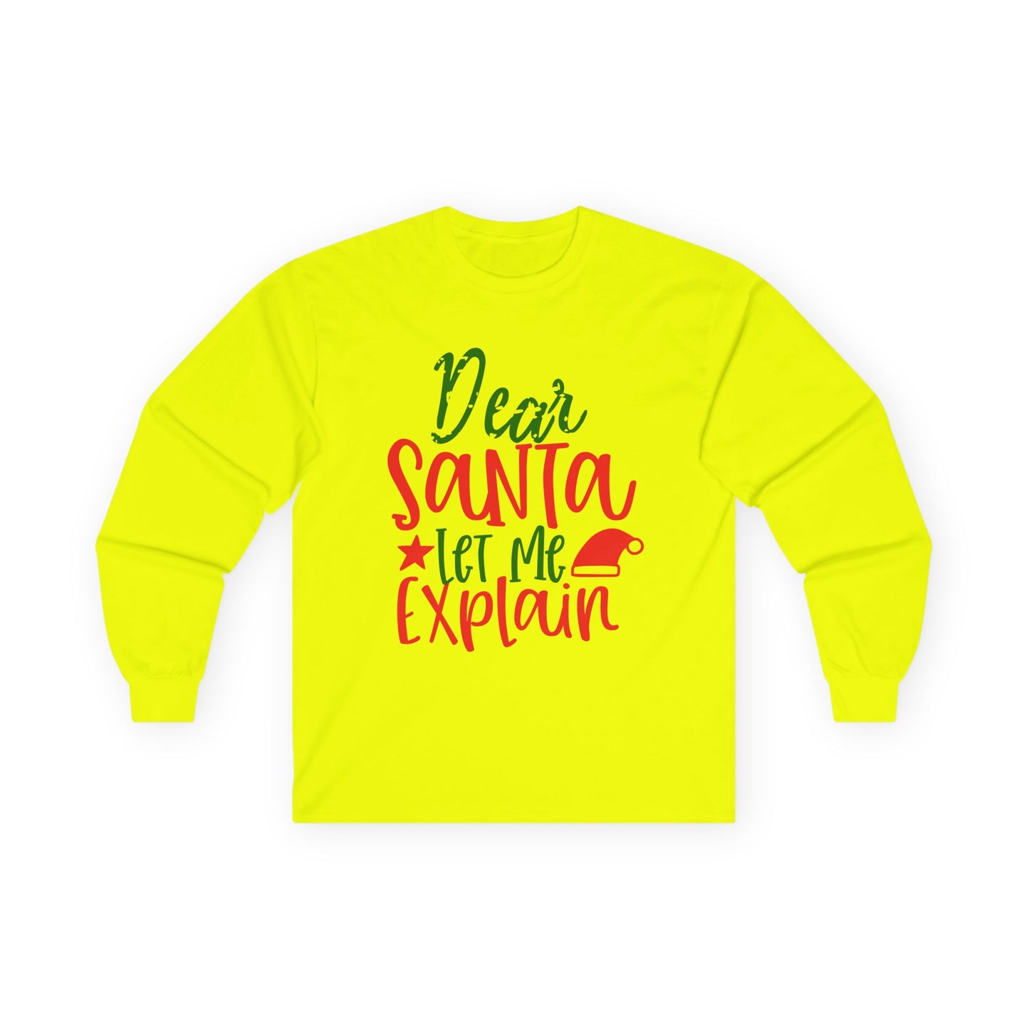Unisex Holiday Long Sleeve Tee - Perfect for Christmas, Family Gatherings, Fun Gift, Cozy Winter Wear, Dear Santa Design