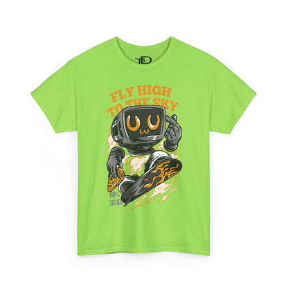 Fly High Graphic Tee, Unisex Cotton T-Shirt, Casual Streetwear, Gift for Him/Her, Fun Summer Tee, Trendy Outdoor Shirt