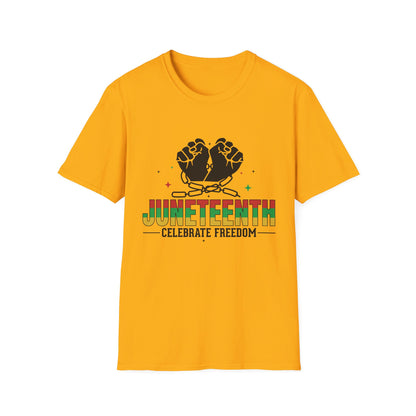 Juneteenth Freedom T-Shirt, Celebrate Freedom Tee, Unisex Graphic Shirt, African American History Apparel, Souvenir Gift for Juneteenth