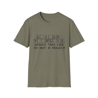 Funny Unisex T-Shirt - "G F C K Y R S L F" Graphic Tee - Perfect Gift for Casual Wear