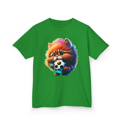 Cute kitty Soccer Kids Tee - Fun & Playful Cotton T-Shirt