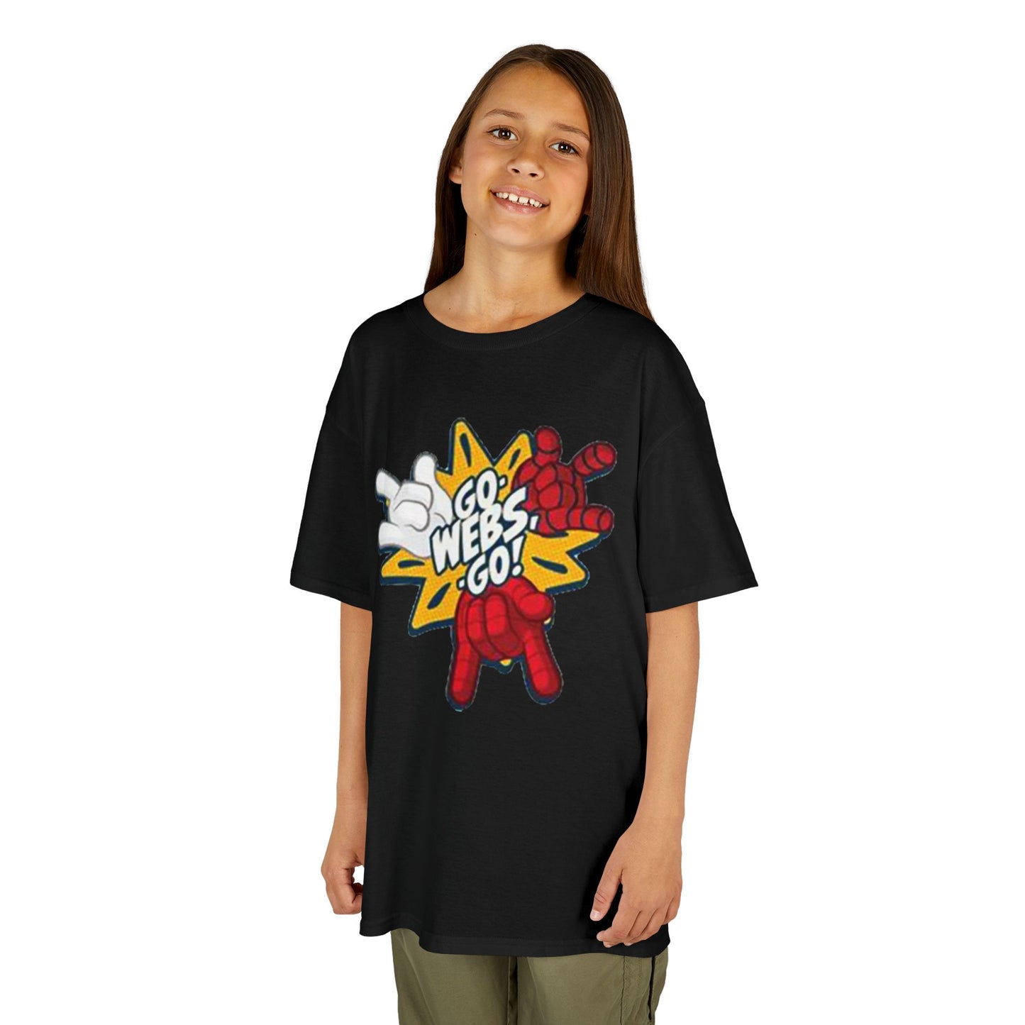 Kids Superhero Graphic Tee - Go Webs Go!