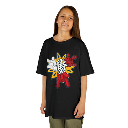 Kids Superhero Graphic Tee - Go Webs Go!