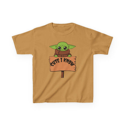 Cute Baby Alien Kids Tee - "Cute I Know" Design for Trendy Kids