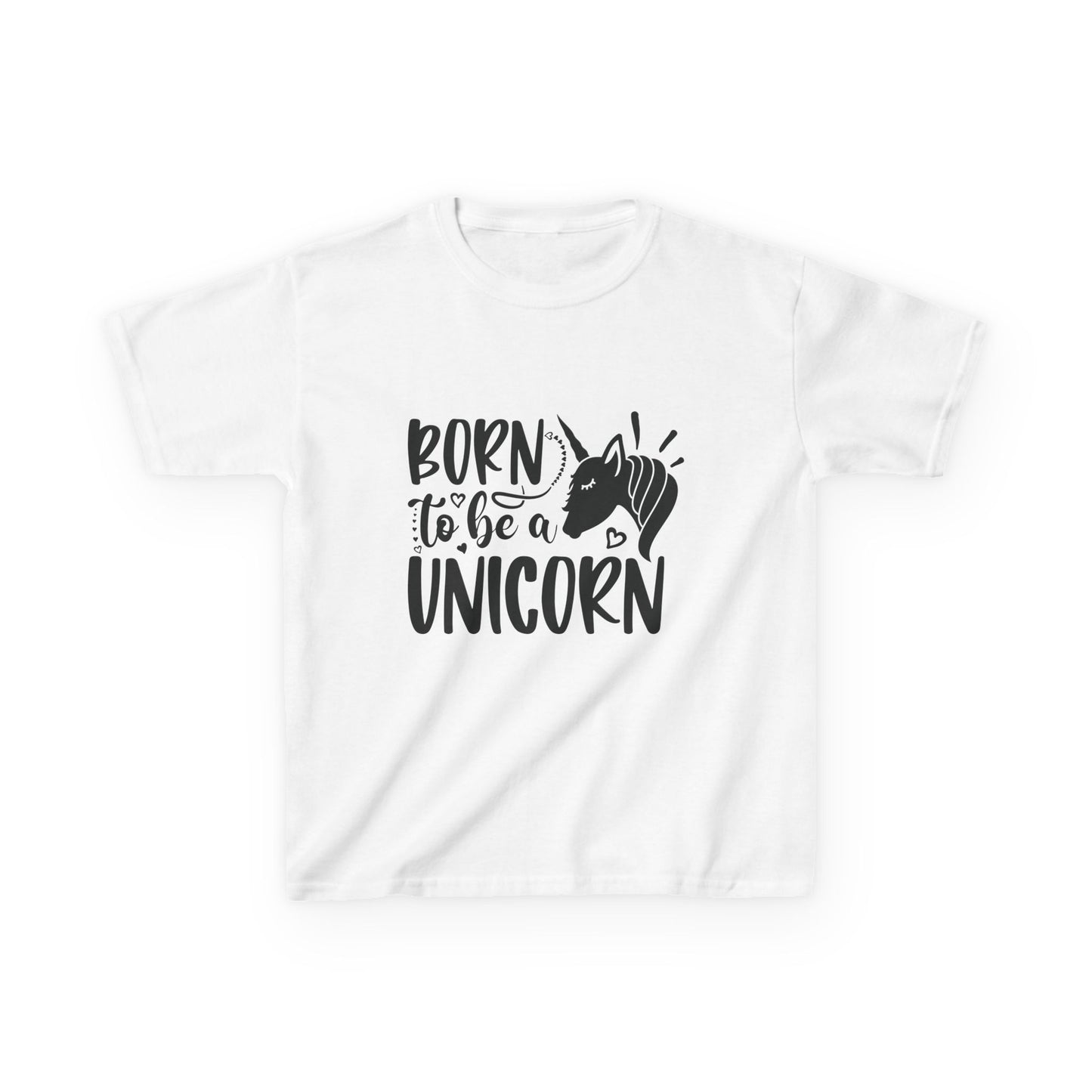 Kids Unicorn T-Shirt - "Born to Be a Unicorn" - Fun Cotton Tee for Boys & Girls
