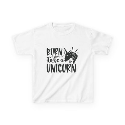 Kids Unicorn T-Shirt - "Born to Be a Unicorn" - Fun Cotton Tee for Boys & Girls