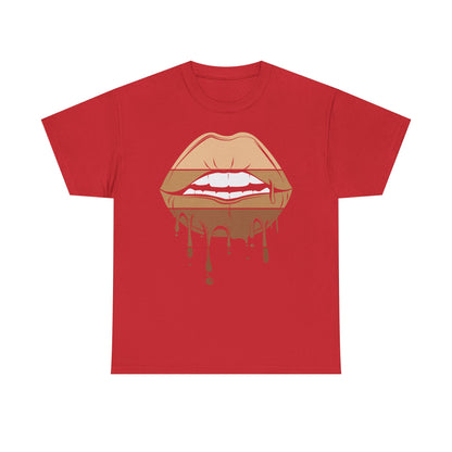 Chic Bold Lip Graphic Tee - Unisex Heavy Cotton