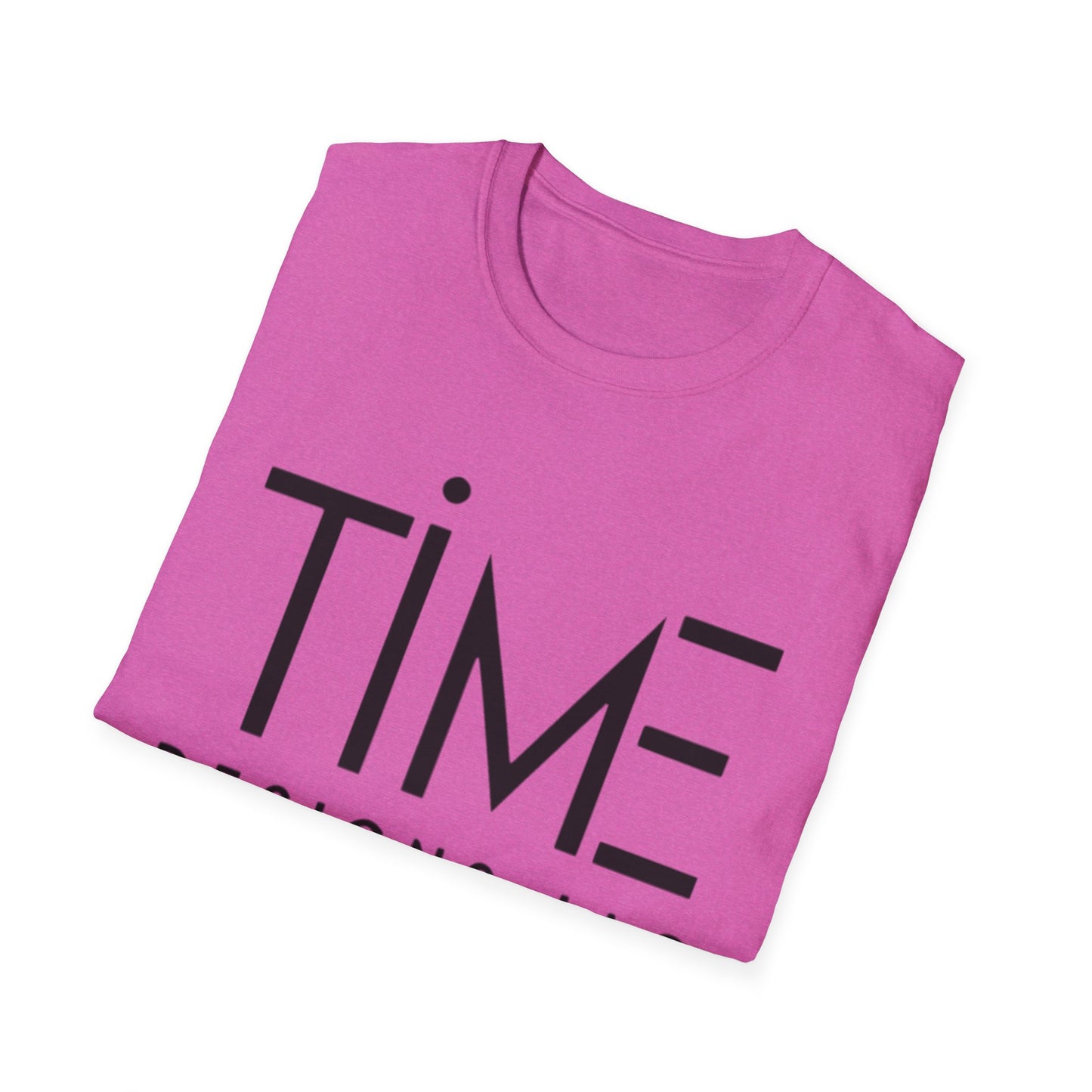 Minimalist Time Design Unisex T-Shirt, Casual Wear, Gift for Him/Her, Everyday Style, Graphic Tee, Modern Apparel