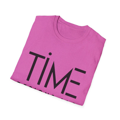 Minimalist Time Design Unisex T-Shirt, Casual Wear, Gift for Him/Her, Everyday Style, Graphic Tee, Modern Apparel