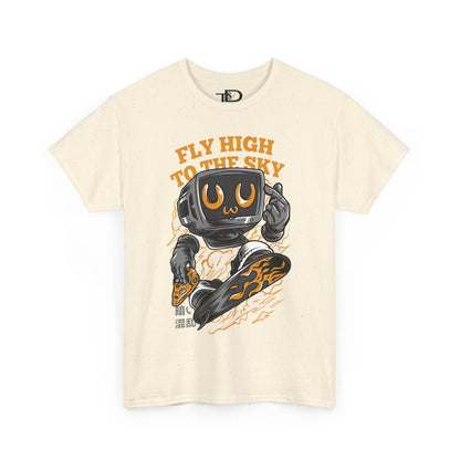 Fly High Graphic Tee, Unisex Cotton T-Shirt, Casual Streetwear, Gift for Him/Her, Fun Summer Tee, Trendy Outdoor Shirt