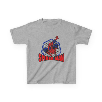 Kids Spider-Man Heavy Cotton Tee, Superhero Shirt, Marvel Tee for Boys, Birthday Gift, Comic-themed Apparel, Playwear