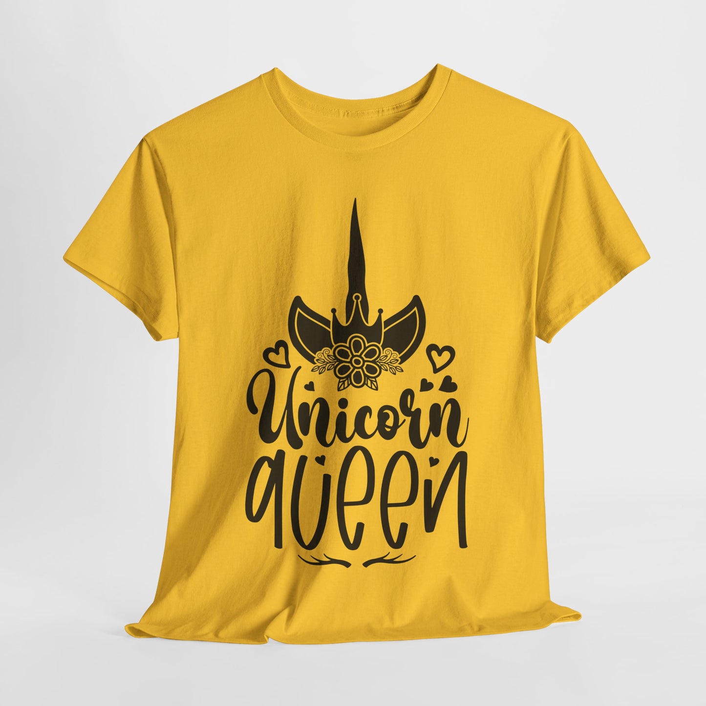 Unicorn Queen Unisex Heavy Cotton Tee - Fun and Playful Graphic T-Shirt for Unicorn Lovers
