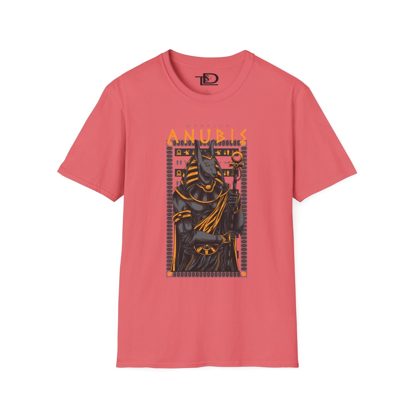Anubis Unisex Softstyle T-Shirt, Egyptian Mythology Tee, Graphic Tee, Casual Wear for Fans, Gift for Halloween or Birthdays