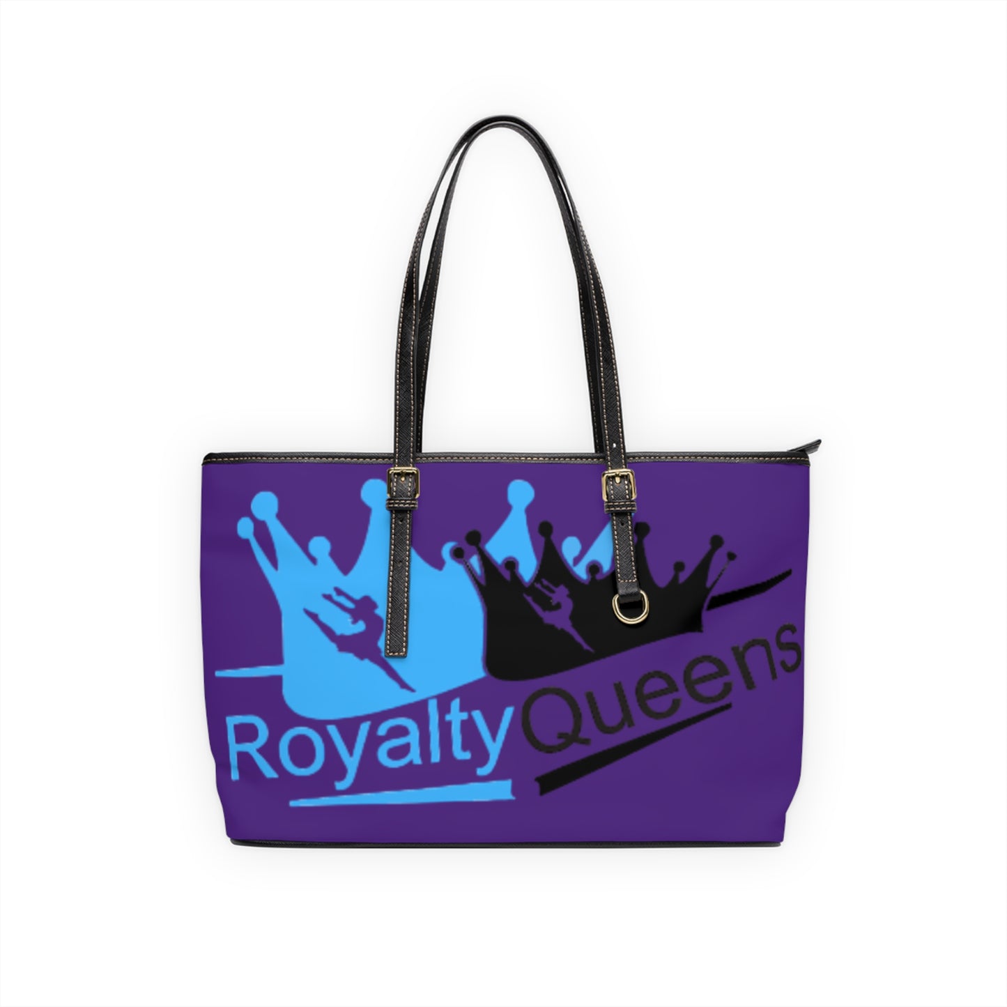 Royalty Queens PU Leather Shoulder Bag, Fashion Tote, Stylish Handbag, Gift for Her, Everyday Use, Purple Purse