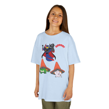 Kids Cartoon Battle Tee - Fun & Unique Grrr! Design