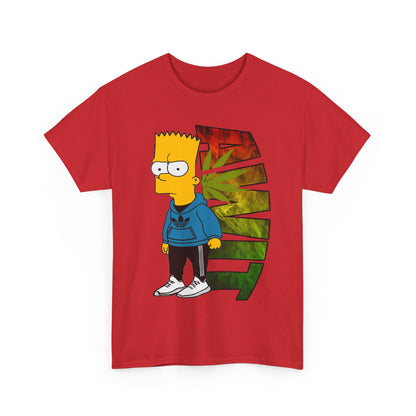 Unisex Heavy Cotton Tee - Bart Simpson Graffiti Style