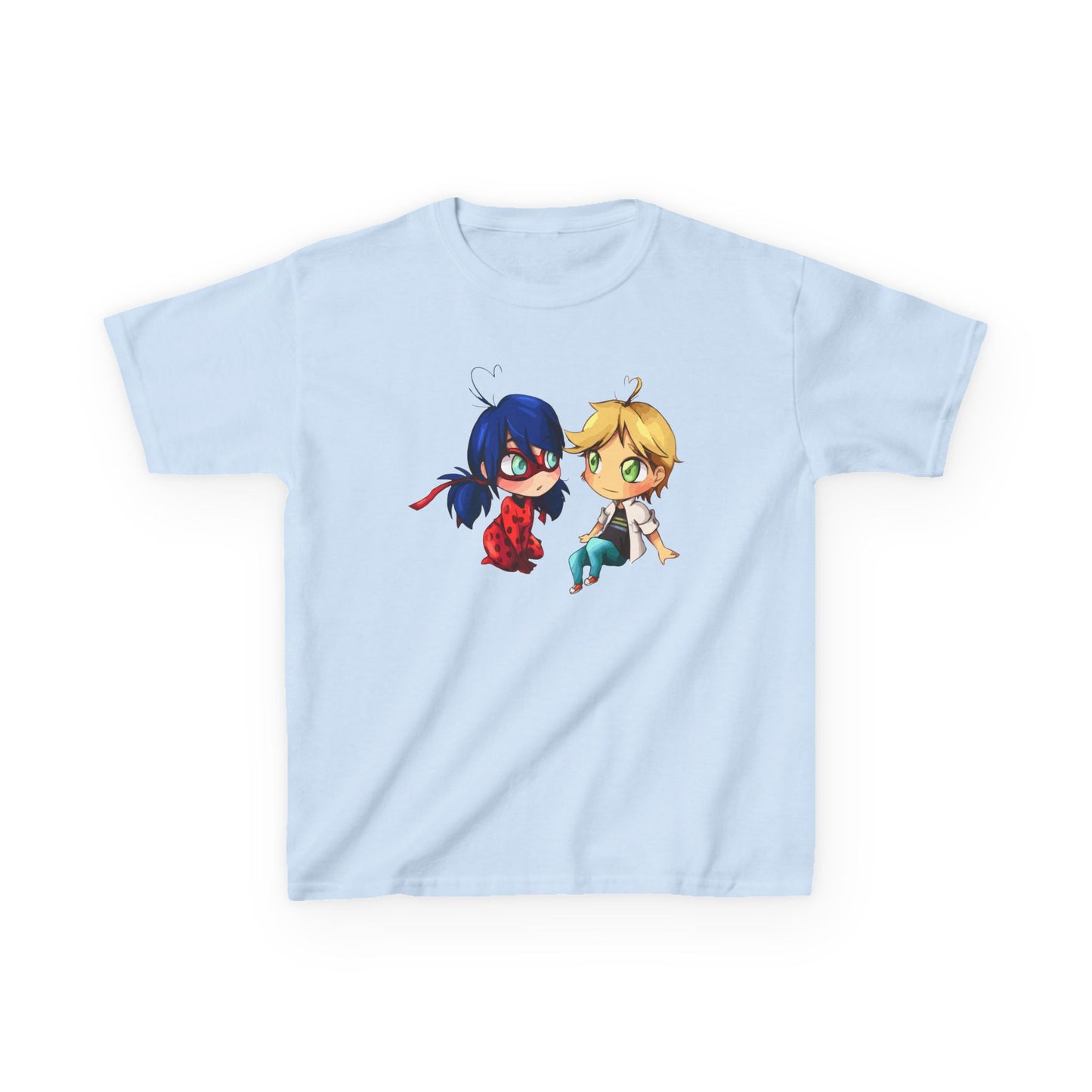 Kids Cute Chibi Characters Tee, Lightweight T-Shirt for Playtime, Gifts for Boys & Girls, Cartoon Lover Apparel, Birthday Outfit