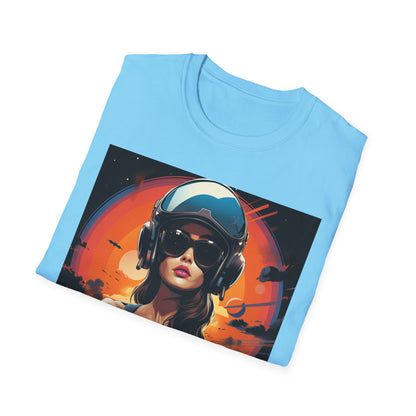 Cosmic Adventure Unisex Softstyle T-Shirt - Retro Space Graphic Tee