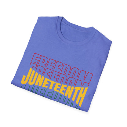 Juneteenth Freedom T-Shirt, Unisex Softstyle Tee, Celebrate Freedom, African American History, Independence Day Shirt, Gift for Activists