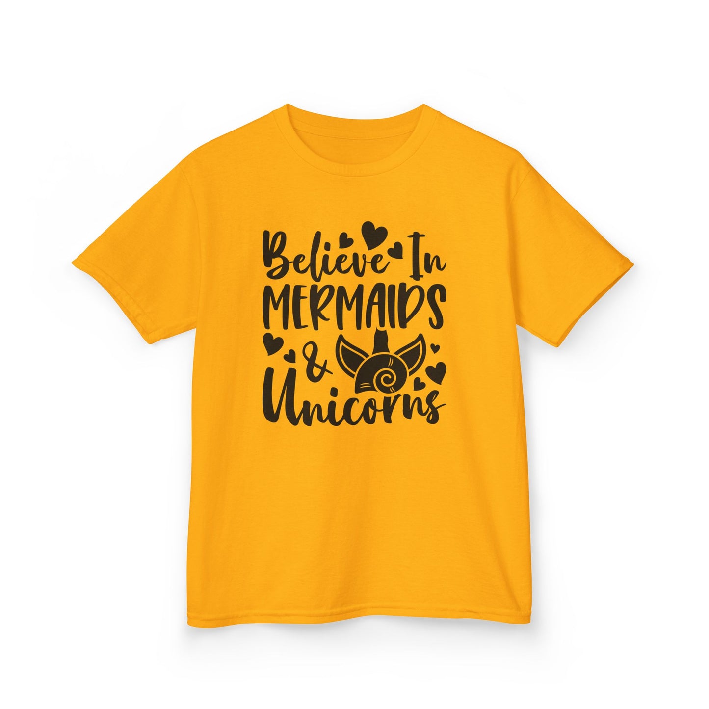 Kids Heavy Cotton™ Tee - Believe in Mermaids & Unicorns T-Shirt