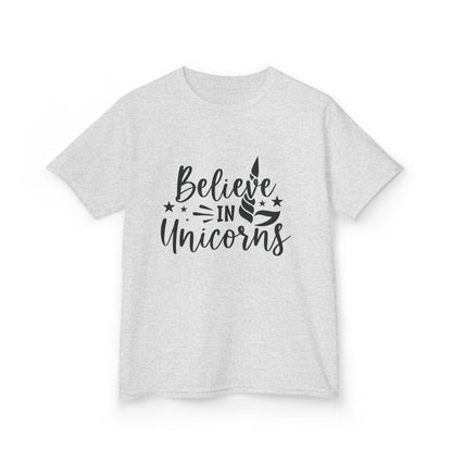 Believe in Unicorns Kids T-Shirt - Inspirational Cotton Tee for Dreamers