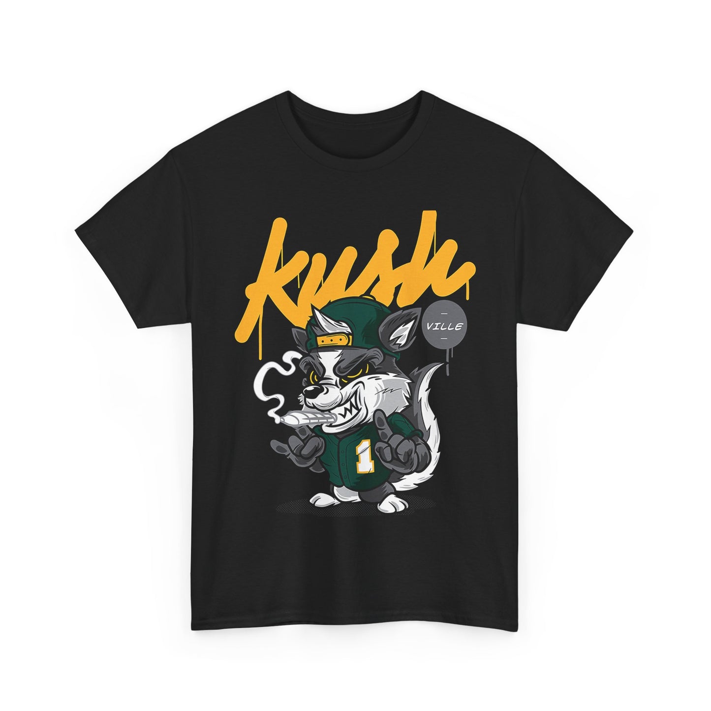 Kush Vibe Unisex Heavy Cotton Tee - Trendy Streetwear Graphic T-Shirt