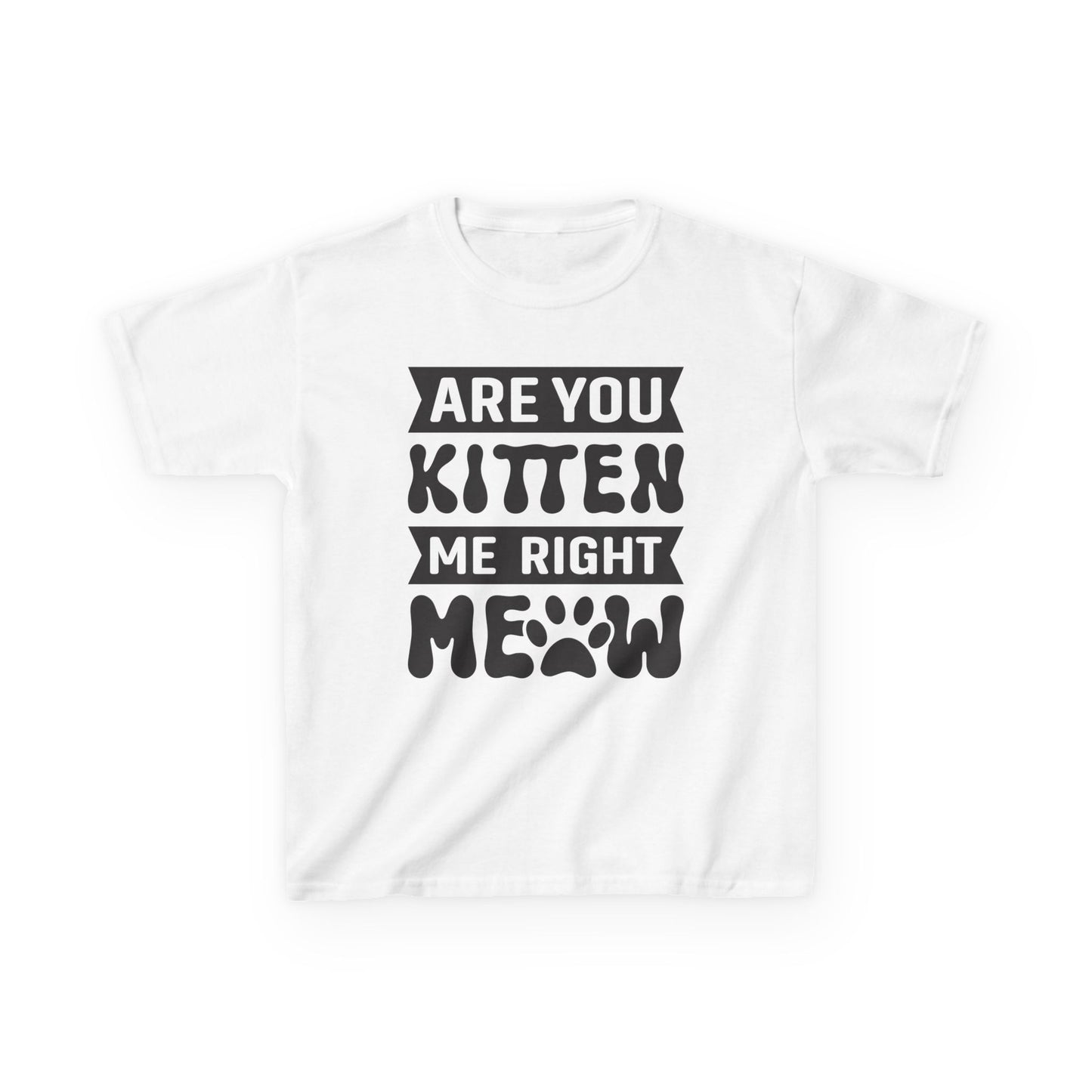 Cute Kids Tee - "Are You Kitten Me Right Meow" T-Shirt for Cat Lovers, Birthday Gift, Funny Pet Shirt, Kids' Humor Clothing, Animal [...]