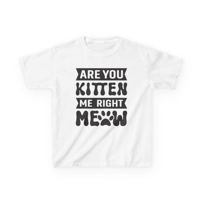 Cute Kids Tee - "Are You Kitten Me Right Meow" T-Shirt for Cat Lovers, Birthday Gift, Funny Pet Shirt, Kids' Humor Clothing, Animal [...]