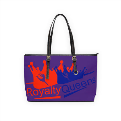 Royalty Queens PU Leather Shoulder Bag - Stylish Tote, Everyday Purse, Gift for Her, Fashion Accessory, Queen Vibes