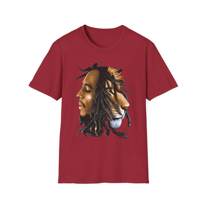 Rasta Lion Unisex Softstyle T-Shirt - Reggae Vibes Inspired Apparel