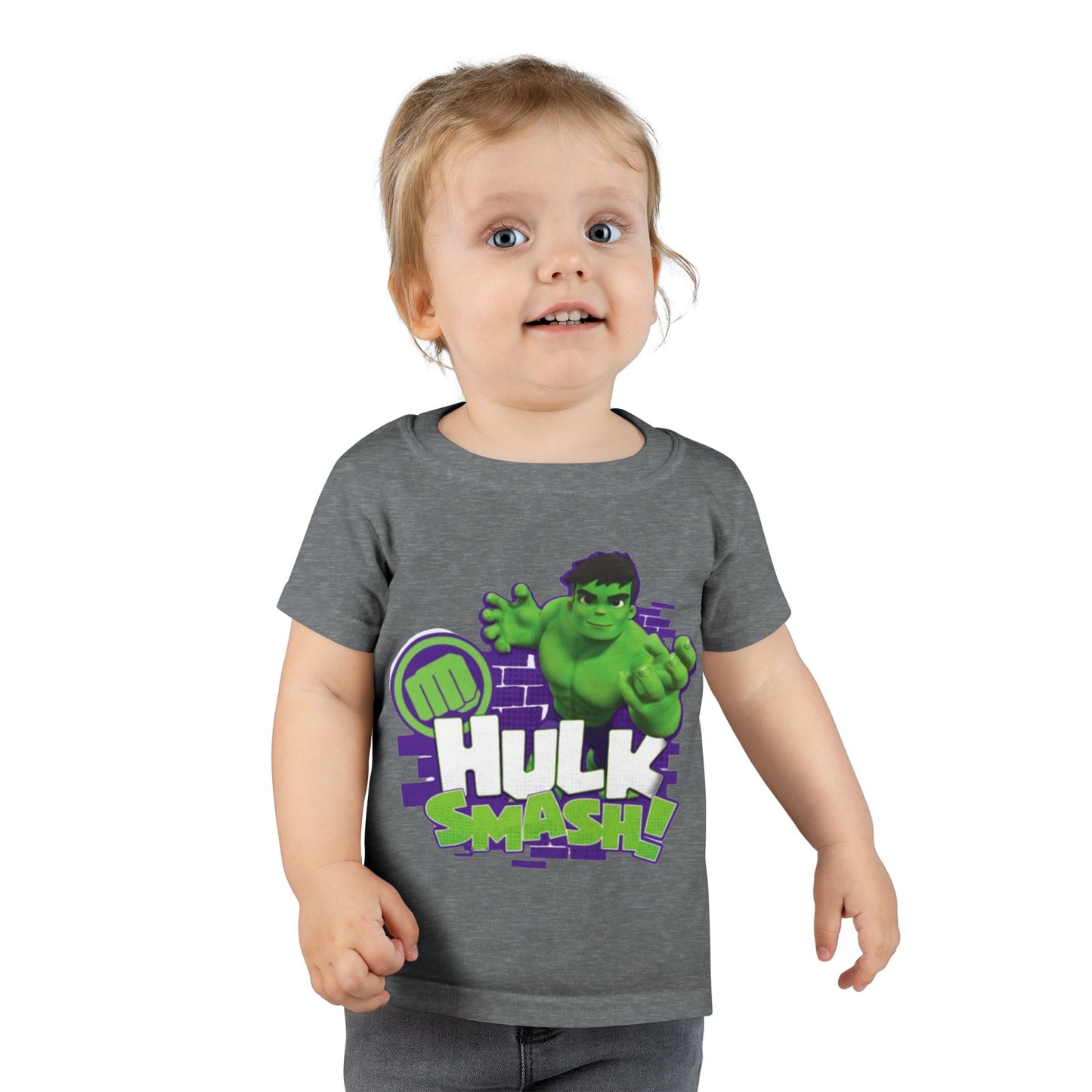 Hulk Smash Toddler T-Shirt - Fun & Playful Graphic Tee for Kids