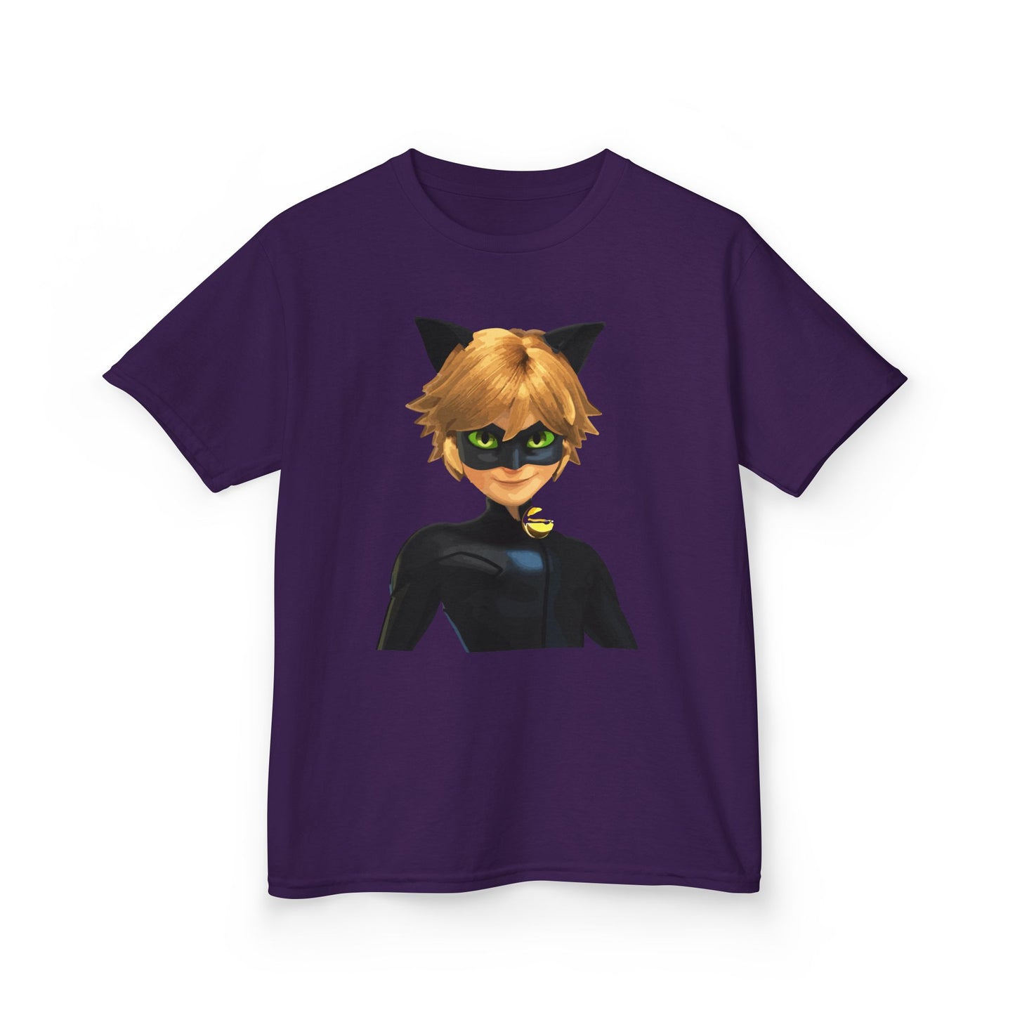 Kids Cat Superhero Tee, Cartoon Shirt, Children's Birthday Gift, Fun Playwear, Gift for Kids, Cat Lover Gift