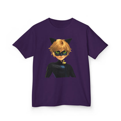 Kids Cat Superhero Tee, Cartoon Shirt, Children's Birthday Gift, Fun Playwear, Gift for Kids, Cat Lover Gift