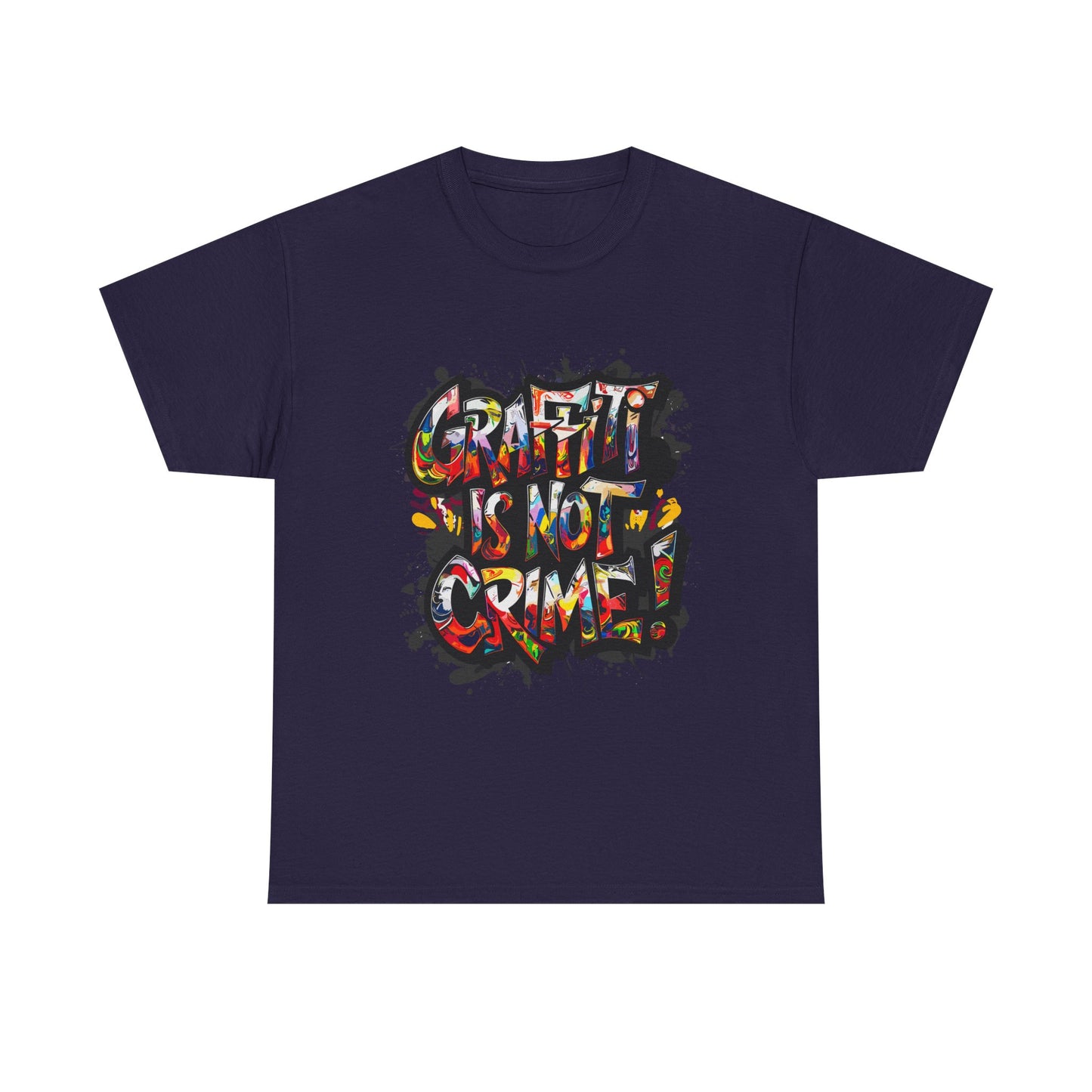 Craft is Not a Crime Unisex Heavy Cotton Tee, Graffiti Art Shirt, Streetwear, Gift for Artists, Art Lover's Top, Trendy Graphic Tee
