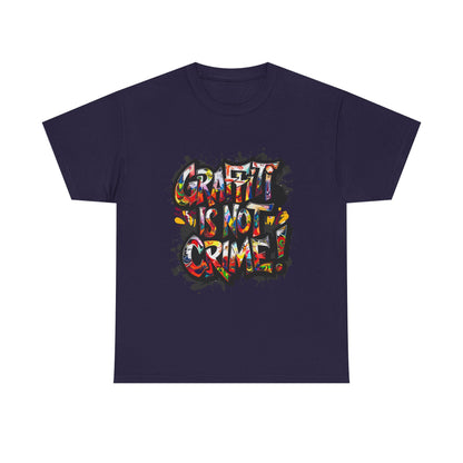 Craft is Not a Crime Unisex Heavy Cotton Tee, Graffiti Art Shirt, Streetwear, Gift for Artists, Art Lover's Top, Trendy Graphic Tee