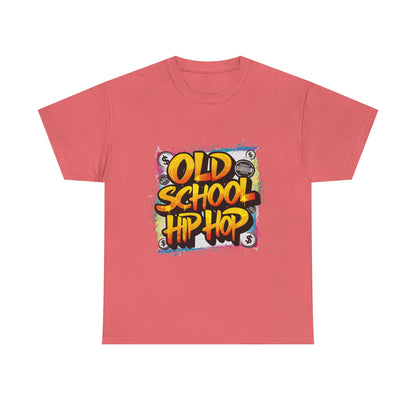 Old School Hip Hop Unisex Heavy Cotton Tee, Retro Streetwear Shirt, Gift for Music Lovers, Vintage Hip Hop Apparel, Cool Graphic Tee