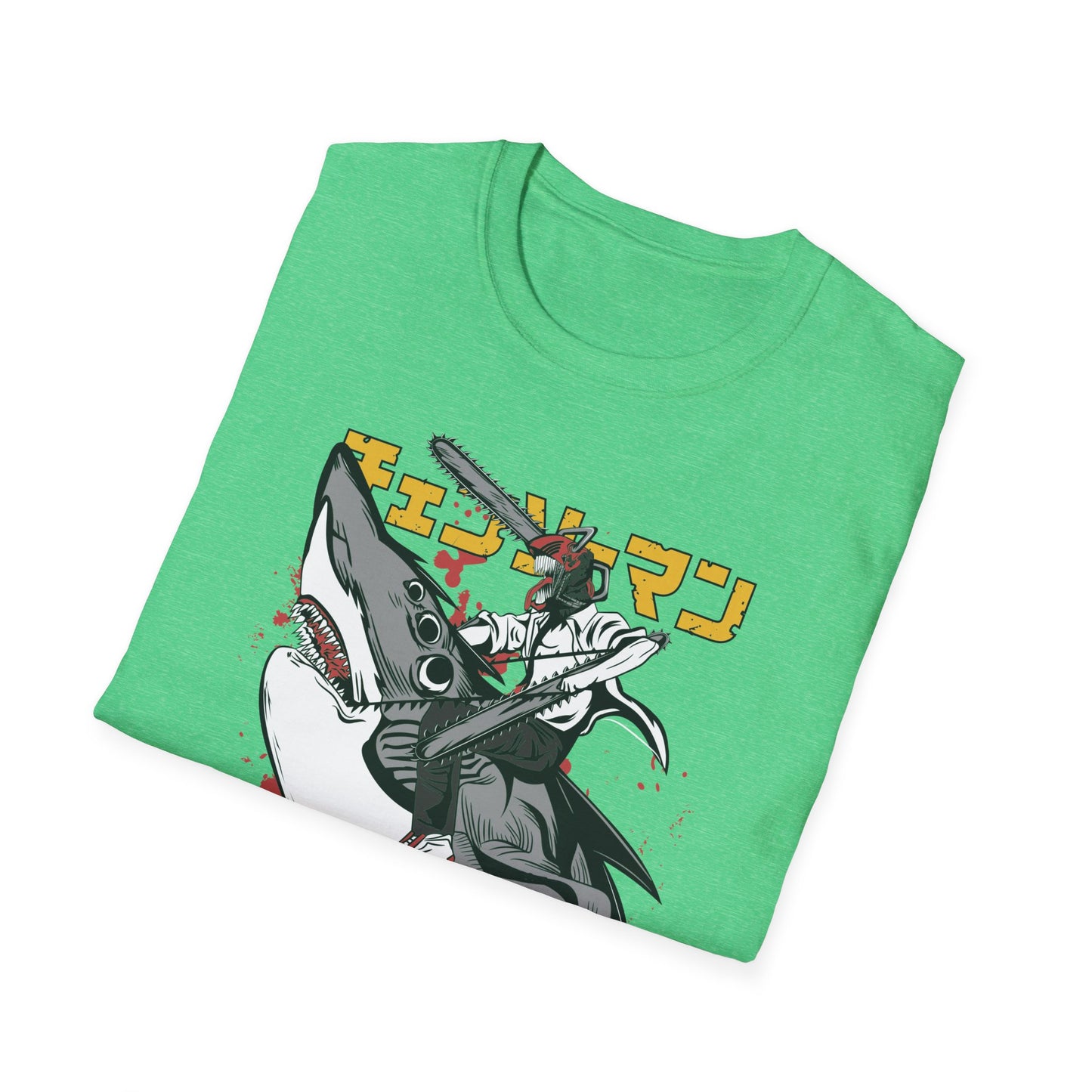 Unisex Softstyle T-Shirt with Unique Design, Cool Graphic Tee, Casual Wear, Gift for Anime Fans, Daily Comfort