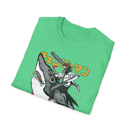 Unisex Softstyle T-Shirt with Unique Design, Cool Graphic Tee, Casual Wear, Gift for Anime Fans, Daily Comfort