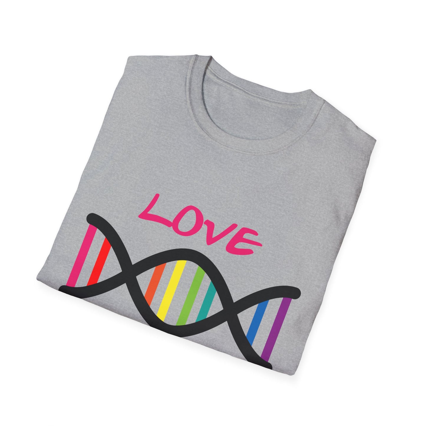 Love Yourself LGBTQ+ Pride T-Shirt, Unisex Rainbow Tee, Softstyle Shirt for Self-Care, Supportive Gift for Friends, Perfect for Pride Month