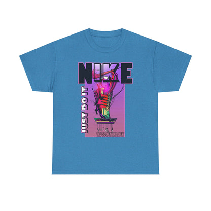 Vintage-Style Nike Unisex Heavy Cotton Tee - Just Do It Graphic Shirt