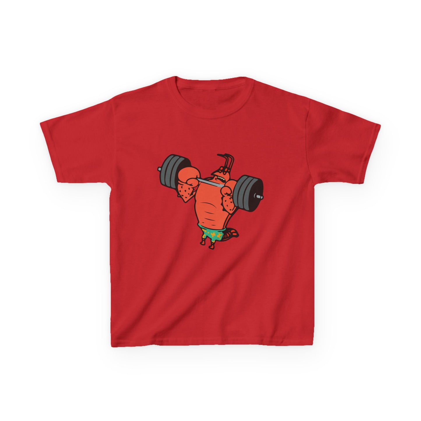 Kids Fitness Lobster Tee, Funny Kids T-Shirt, Gym Humor Tee, Nautical Theme Shirt, Gift for Young Athletes